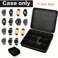 15-Slot Pressure Resistant Watch Storage Box - Portable Watch Case for Men 3