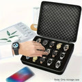15-Slot Pressure Resistant Watch Storage Box - Portable Watch Case for Men 4