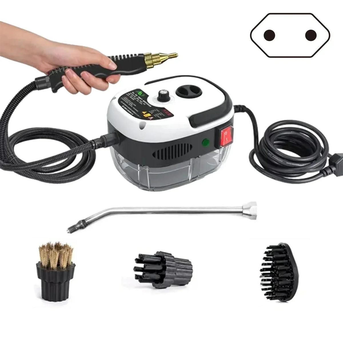 2500W HIGH-PRESSURE STEAM CLEANER - 6 SETTINGS FOR HOME & KITCHEN 0