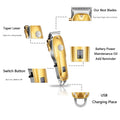 3-in-1 Professionele Haartrimmer Set - Draadloze Trimmer, T-Blade Outliner en Foil Scheerapparaat voor Mannen Vestragear