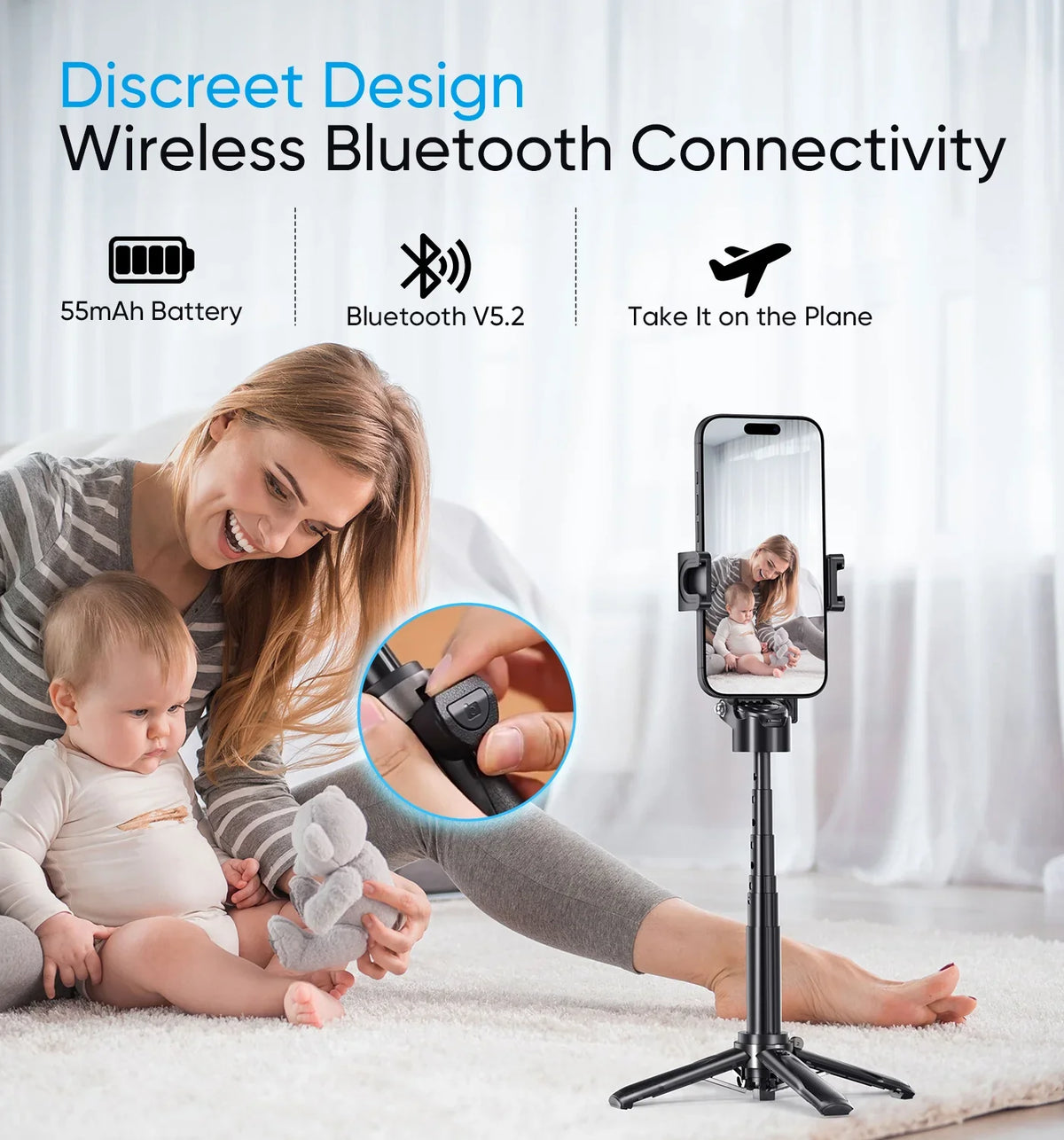 3-in-1 Magnetic Selfie Stick Tripod 4