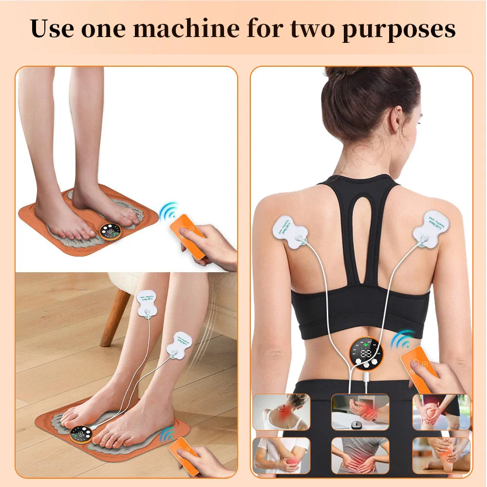3D Fußmassagegerät mit RF-Fernbedienung, 8 Modi und 29 Intensitätsstufen 3