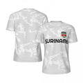 3D Suriname Vlag Voetbal T-shirt voor Mannen, Sneldrogend en Casual Stijl 4