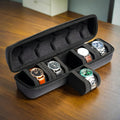 5-Grid Hard Shell Watch Organizer - Portable Travel Case for Men's Watches 1