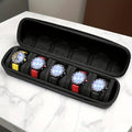 5-Grid Hard Shell Watch Organizer - Portable Travel Case for Men's Watches 4