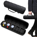 5-Slot Hard Shell Watch Case with Pillow Inserts for Travel and Storage 1