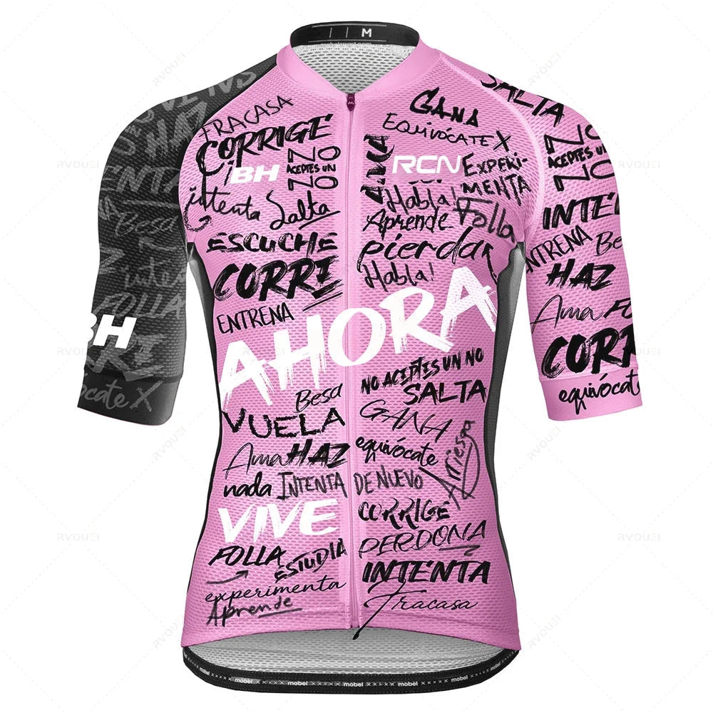 Ademende Wielrenkleding Set voor Heren – Fietsshirt en Bibshort voor Zomerse Ritten 12