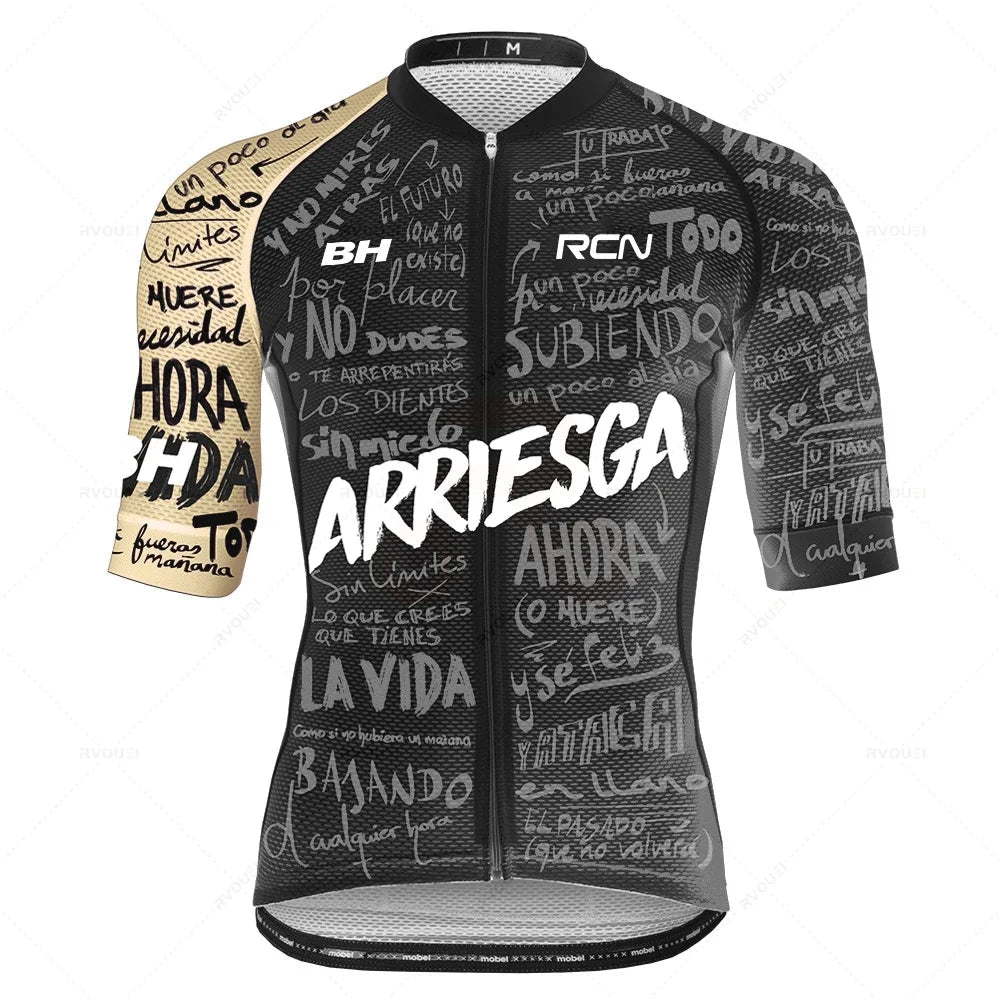 Ademende Wielrenkleding Set voor Heren – Fietsshirt en Bibshort voor Zomerse Ritten 17