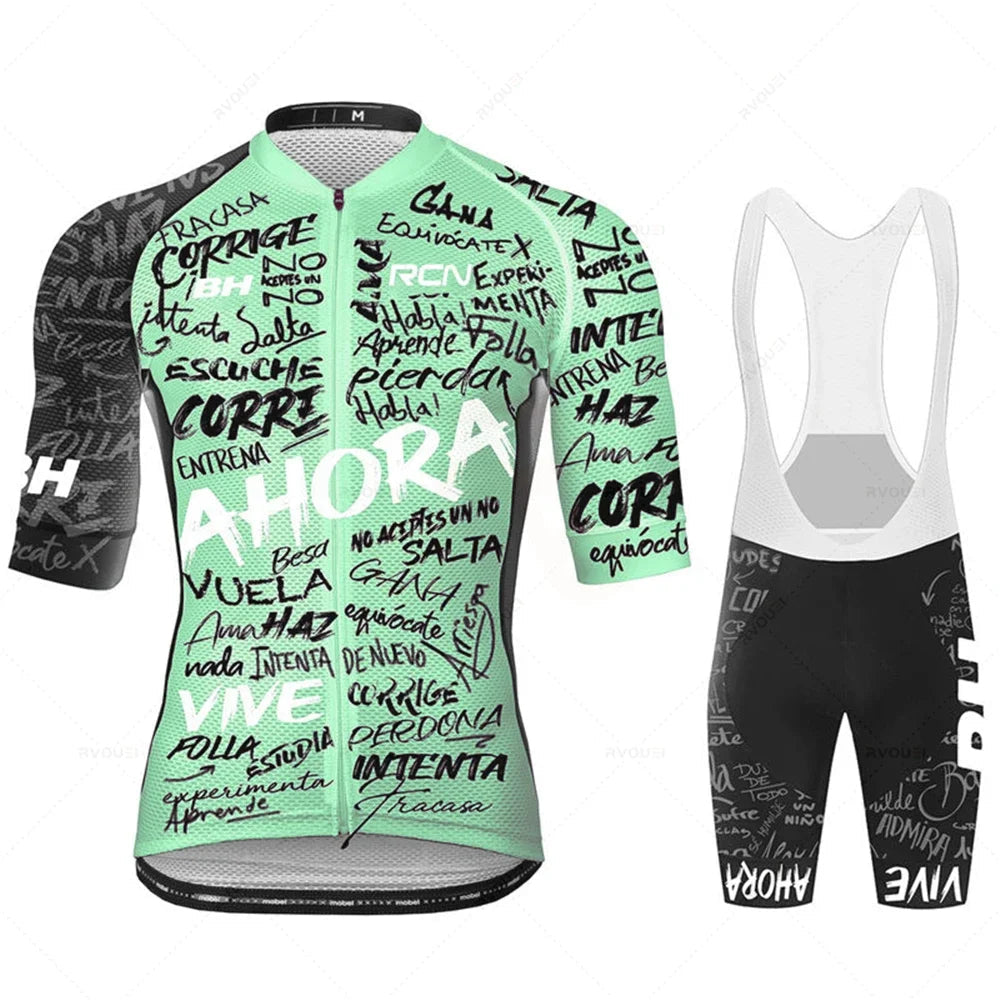 Ademende Wielrenkleding Set voor Heren – Fietsshirt en Bibshort voor Zomerse Ritten 5