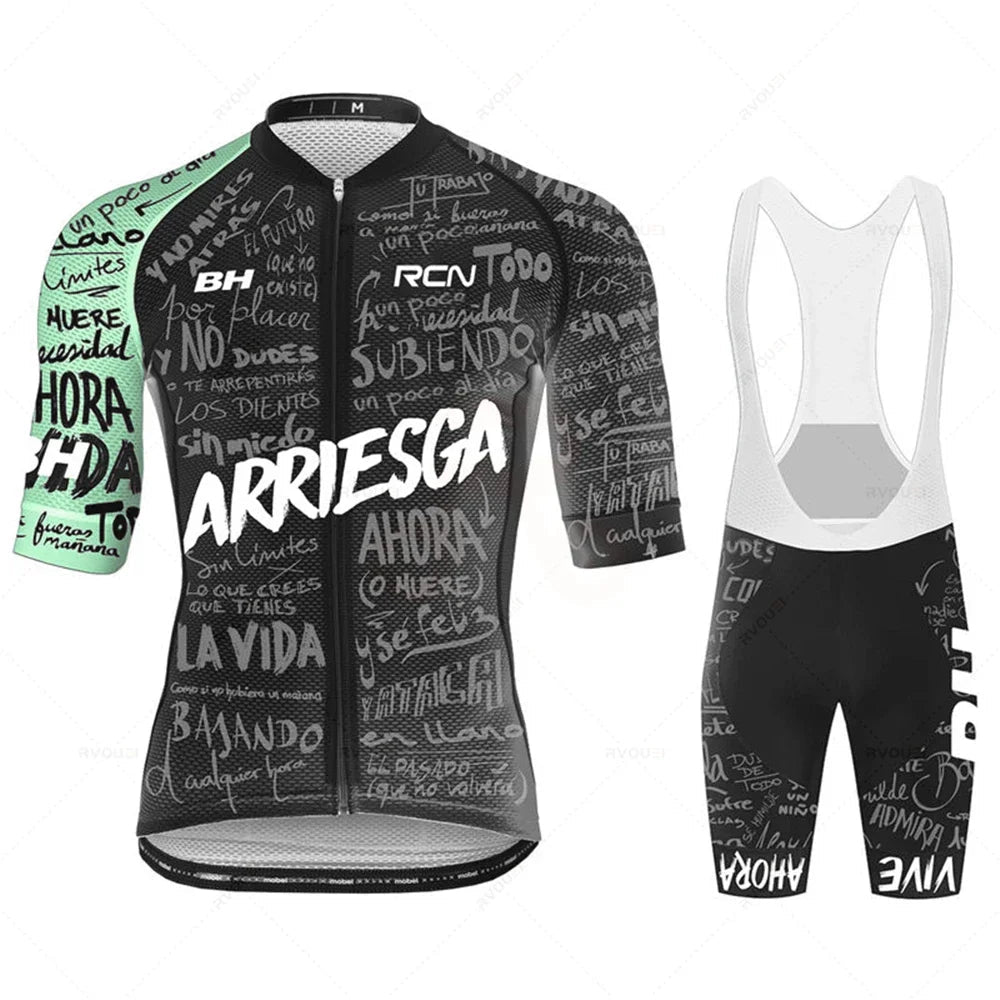 Ademende Wielrenkleding Set voor Heren – Fietsshirt en Bibshort voor Zomerse Ritten 6