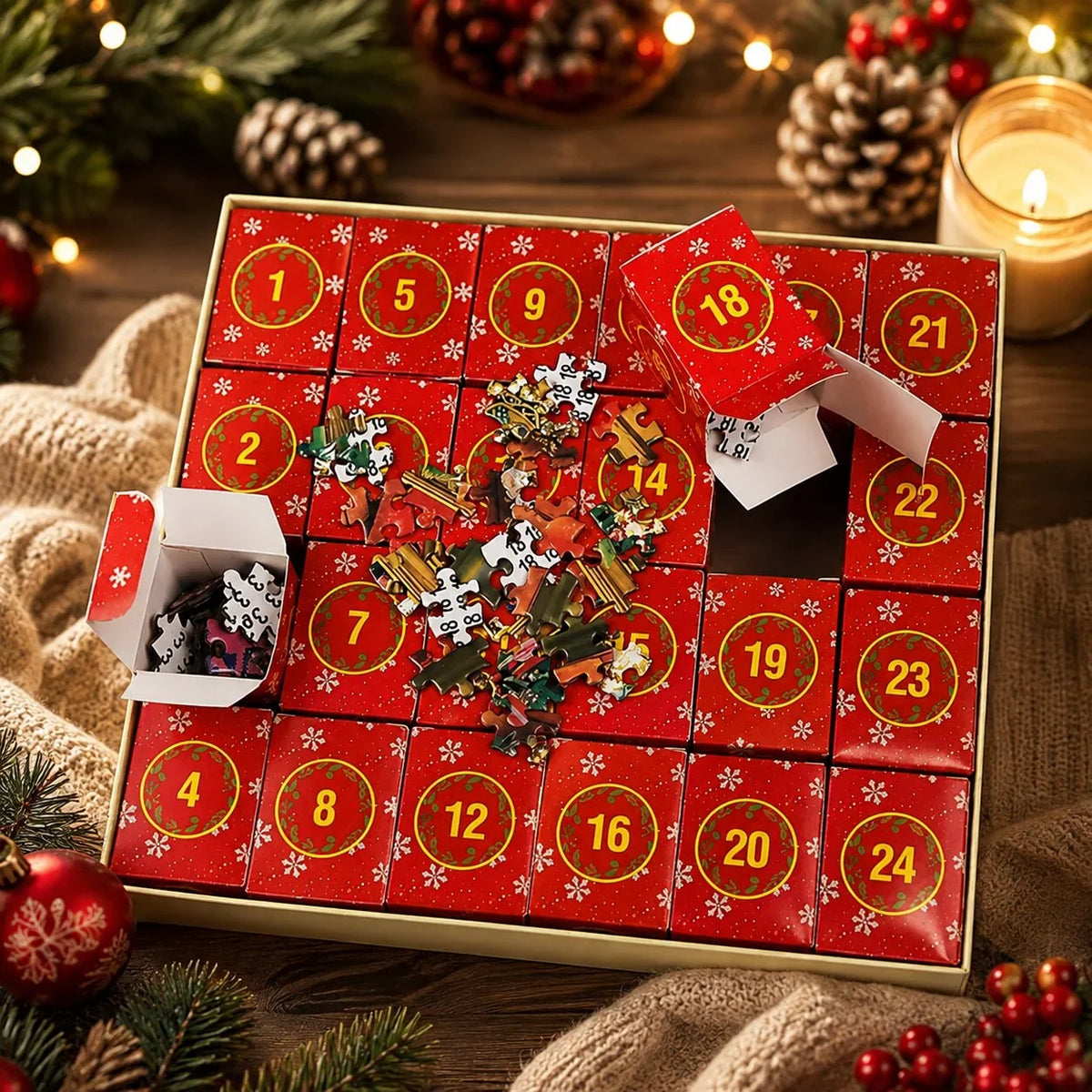 Puzzelkalender voor december