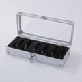 Aluminium Watch Box for Men – 12 Grid Slots, Suede Interior Watch Display Case 7