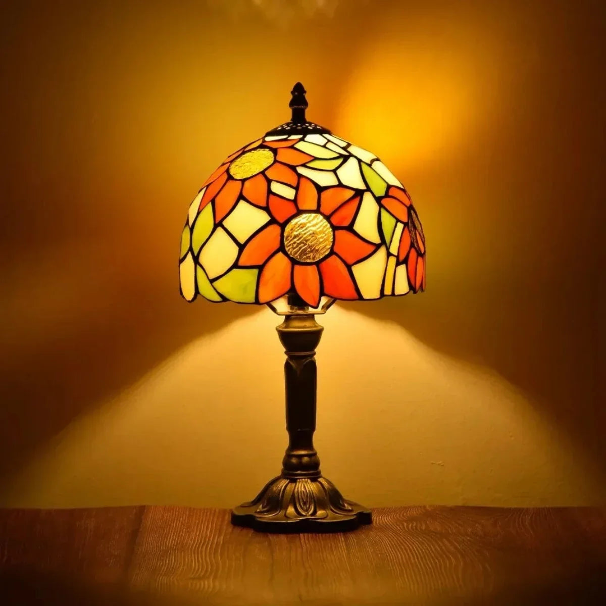 Antique Stained Glass Lamp 1