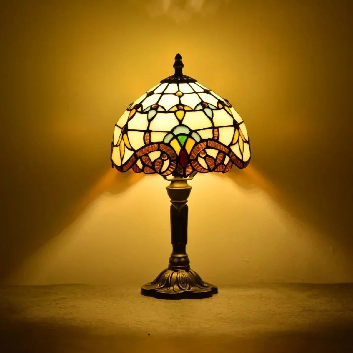 Antique Stained Glass Lamp 2