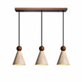 Ariad Wabi-Sabi Travertine Cone Pendant Light 9