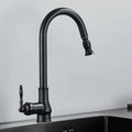 Küchenarmatur Ausziehbar – Antik-Bronze Design mit flexiblem Brausekopf Bolendo