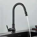 Küchenarmatur Ausziehbar – Antik-Bronze Design mit flexiblem Brausekopf Bolendo