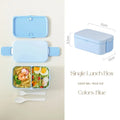Bentobox voor kinderen – 2 lagen met 1780 ml inhoud en bestek 0