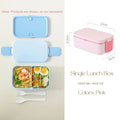 Bentobox voor kinderen – 2 lagen met 1780 ml inhoud en bestek 15