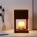 Candle Warmer Lamp with Wooden Base, Warm Ambient Light for Cozy Atmosphere 4