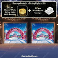 Candy World Christmas Garage Door Cover - Easy Installation, Festive Design for Holiday Decor 8