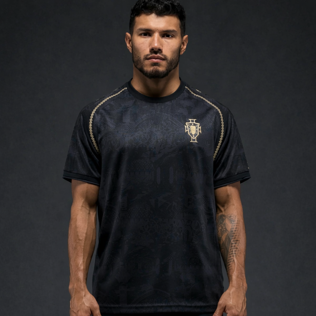 Voetbalshirt Portugal – Sportieve Print met Ademend Materiaal VestraGear