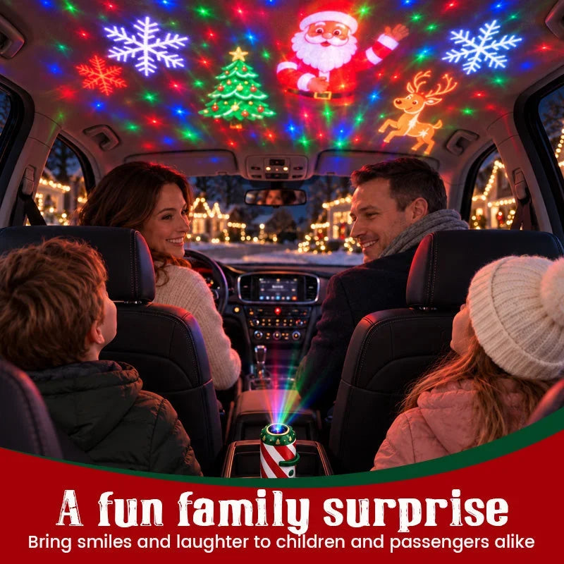 🎅 Christmas Car Projector Light ✨ Bring Holiday Magic on the Road 4