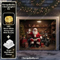 Christmas Garage Door Cover with Santa's Vintage Truck and Gifts for Holiday Decor 6