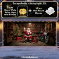 Christmas Garage Door Cover with Santa's Vintage Truck and Gifts for Holiday Decor 8