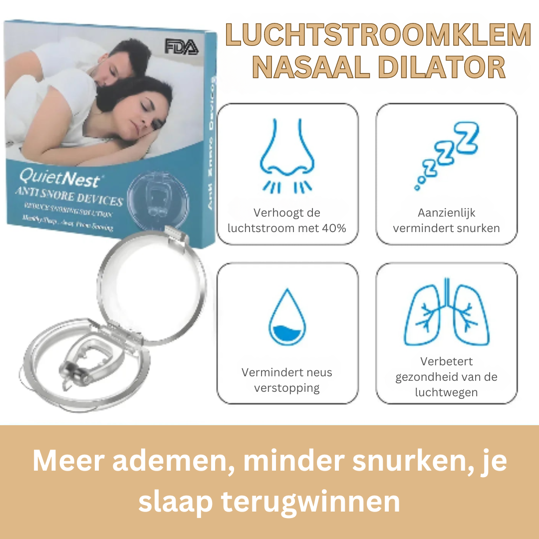 Comfortabele Siliconen Neusclip voor Vrije Ademhaling en Betere Slaapkwaliteit 0