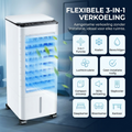 Compacte 3-In-1 Aircooler - Verkoeling, Bevochtiging en Koude Luchtcirculatie zonder installatie 3