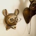 CritterCharm – Speelse Dierenkop Wanddecoratie – Handgeschilderd Resin Design 4