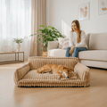 DOGVIA – Weiches und waschbares orthopädisches Hundesofa für Haustiere 2