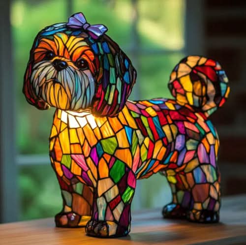 Dog Lamp - Corgi, Dachshund & Golden Retriever Night Light with Warm LED Glow 15