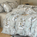 Driedelige beddenset van Egyptisch katoen – bloemenpatroon met ritssluiting 3