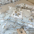 Driedelige beddenset van Egyptisch katoen – bloemenpatroon met ritssluiting 4