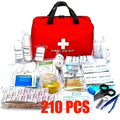 EHBO Kit met 210 Stuks voor Thuis, Auto en Outdoor Gebruik - Compact EHBO Doosje 0
