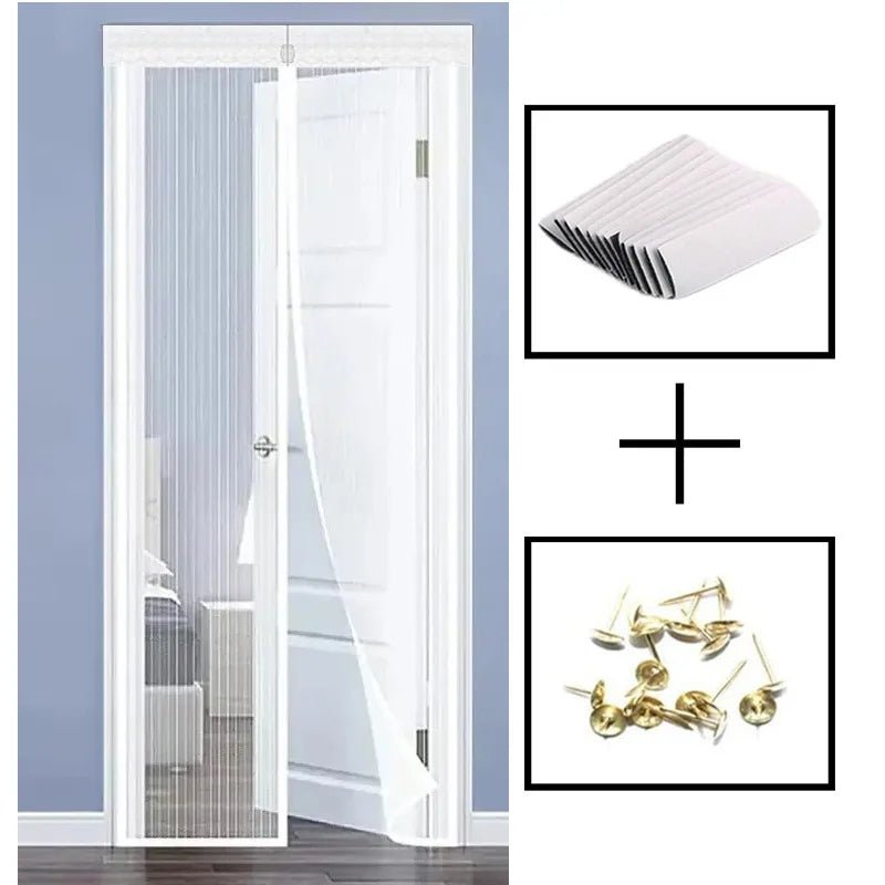 BREEZELIA – Elegant magnetic door curtain made of soft gauze with embroidery Vestragear