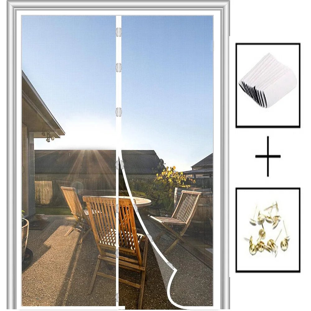 BREEZELIA – Elegant magnetic door curtain made of soft gauze with embroidery Vestragear