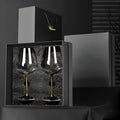 Elegante Kristallen Wijnglazen 2-Pack, Hoog 520 ml Capaciteit voor Feestjes 2