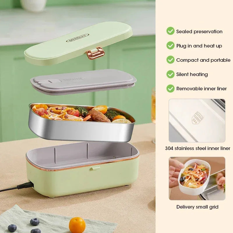 Elektrische Lunchbox – 900 ml RVS Bak met 36W Verwarming 3