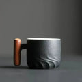 Espressokop – Handgemaakt Keramiek met Houten Greep & Compact Design 3