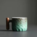 Espressokop – Handgemaakt Keramiek met Houten Greep & Compact Design 4