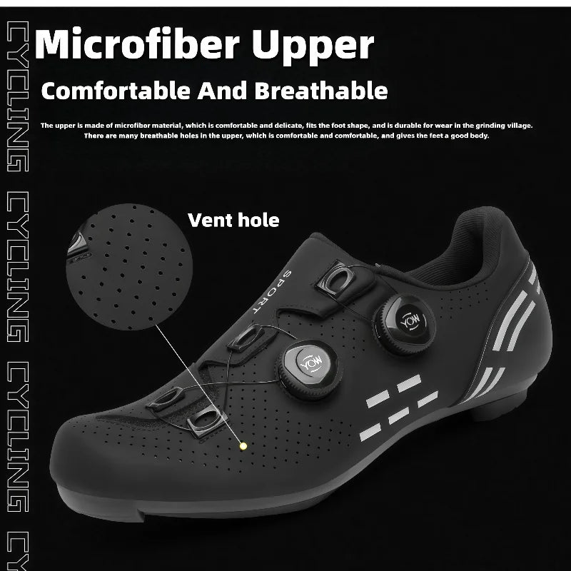 Fietsschoenen voor heren - lichtgewicht en ademend voor mountainbike en racefiets 3