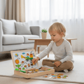 Magnetische Maltafel – 2-in-1 Holztafel mit Kreidetafel & Magnetspiel Bolendo