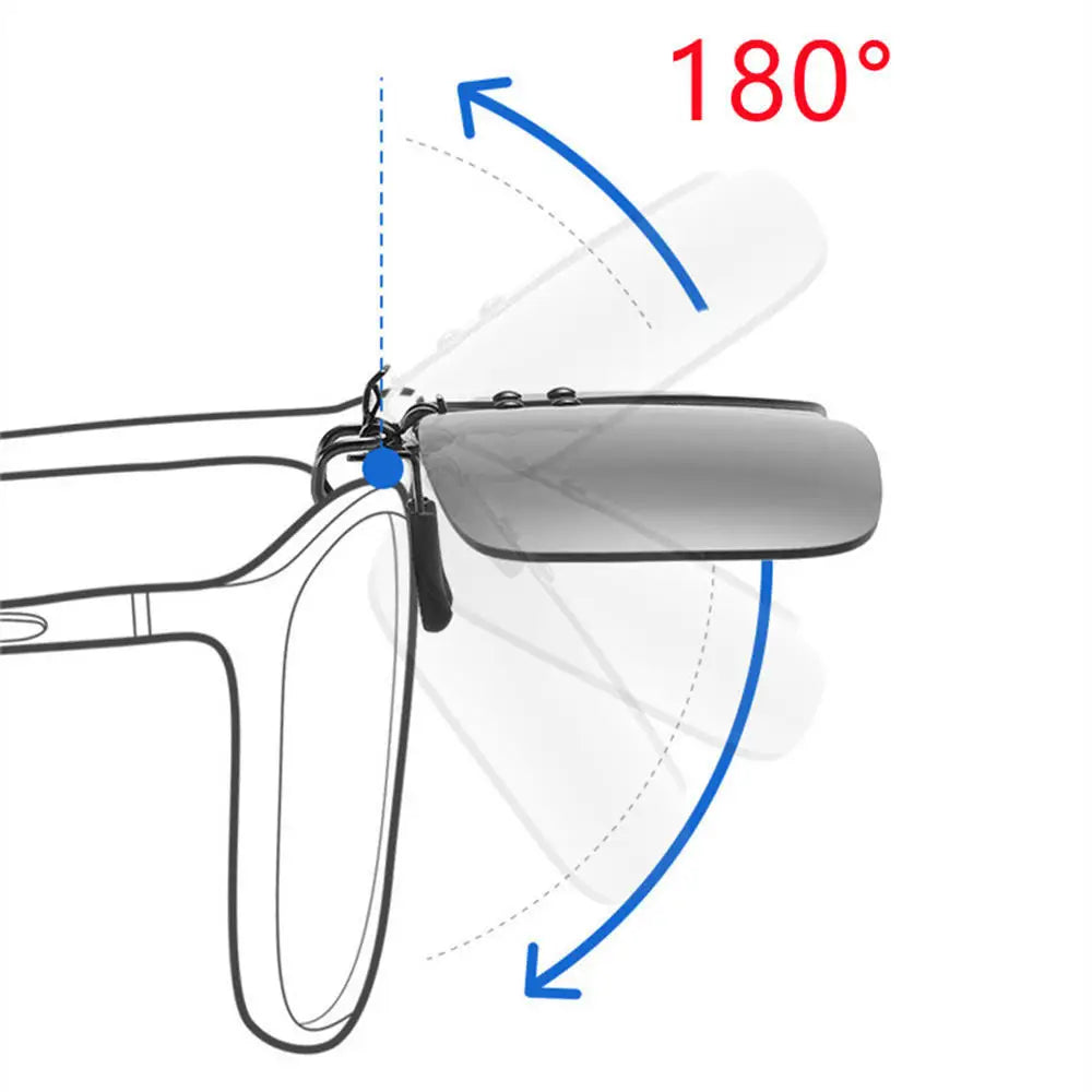 Gepolariseerde Clip-On Zonnebrillen met UV400 Bescherming, Opklapbaar Ontwerp 5