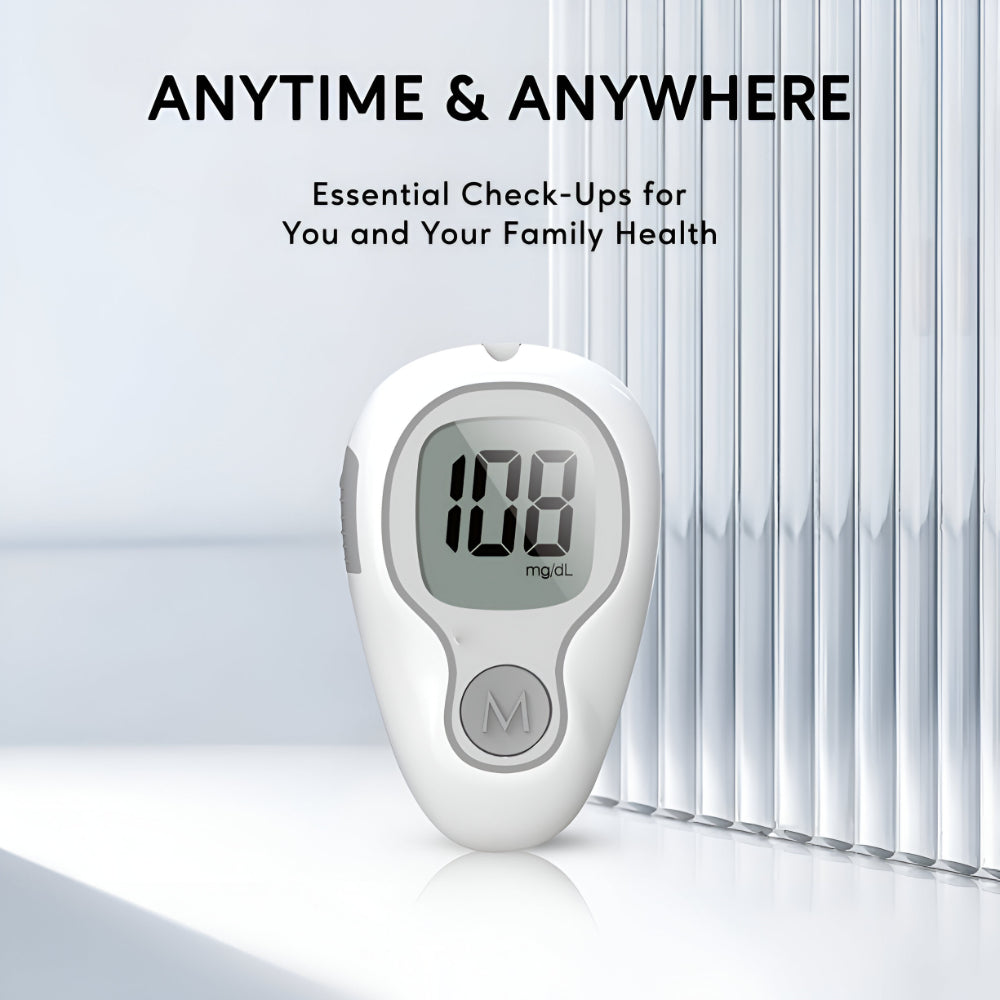 Glucose Monitor Kit Digital Blood Sugar Test Meter Set 5