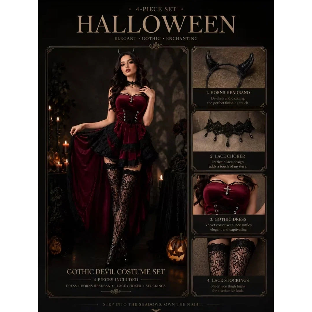 Halloweenkostuum duivel dames