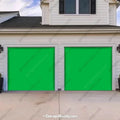 Green Screen Garage Door Cover for Streaming and Chroma Key Video Backdrops 13