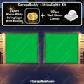 Green Screen Garage Door Cover for Streaming and Chroma Key Video Backdrops 14
